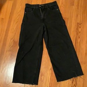 Zara culotte black jeans size US 6